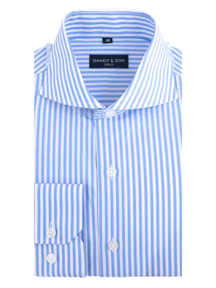 Extreme Cutaway Light Blue Non-Iron Premium Shirt - DANDY & SON