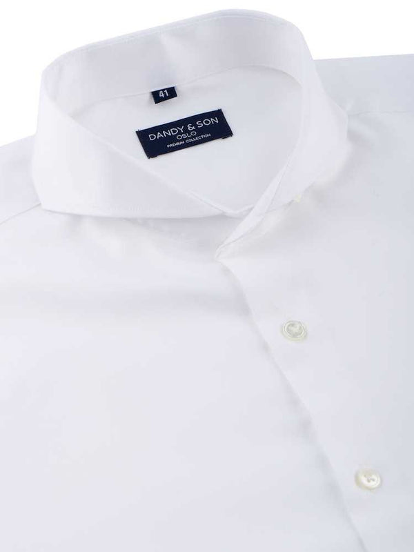 Extreme Cutaway Non-Iron White Premium Shirt French Cuff - DANDY & SON
