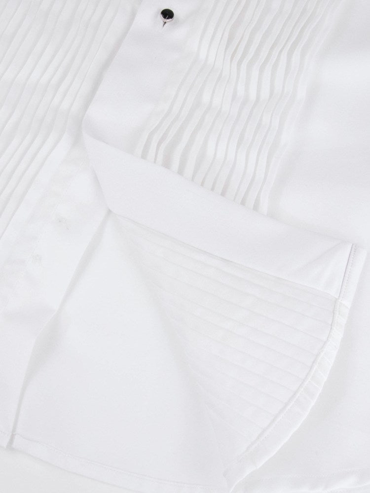 Cutaway White Premium Weave Shirt French Cuff - DANDY & SON