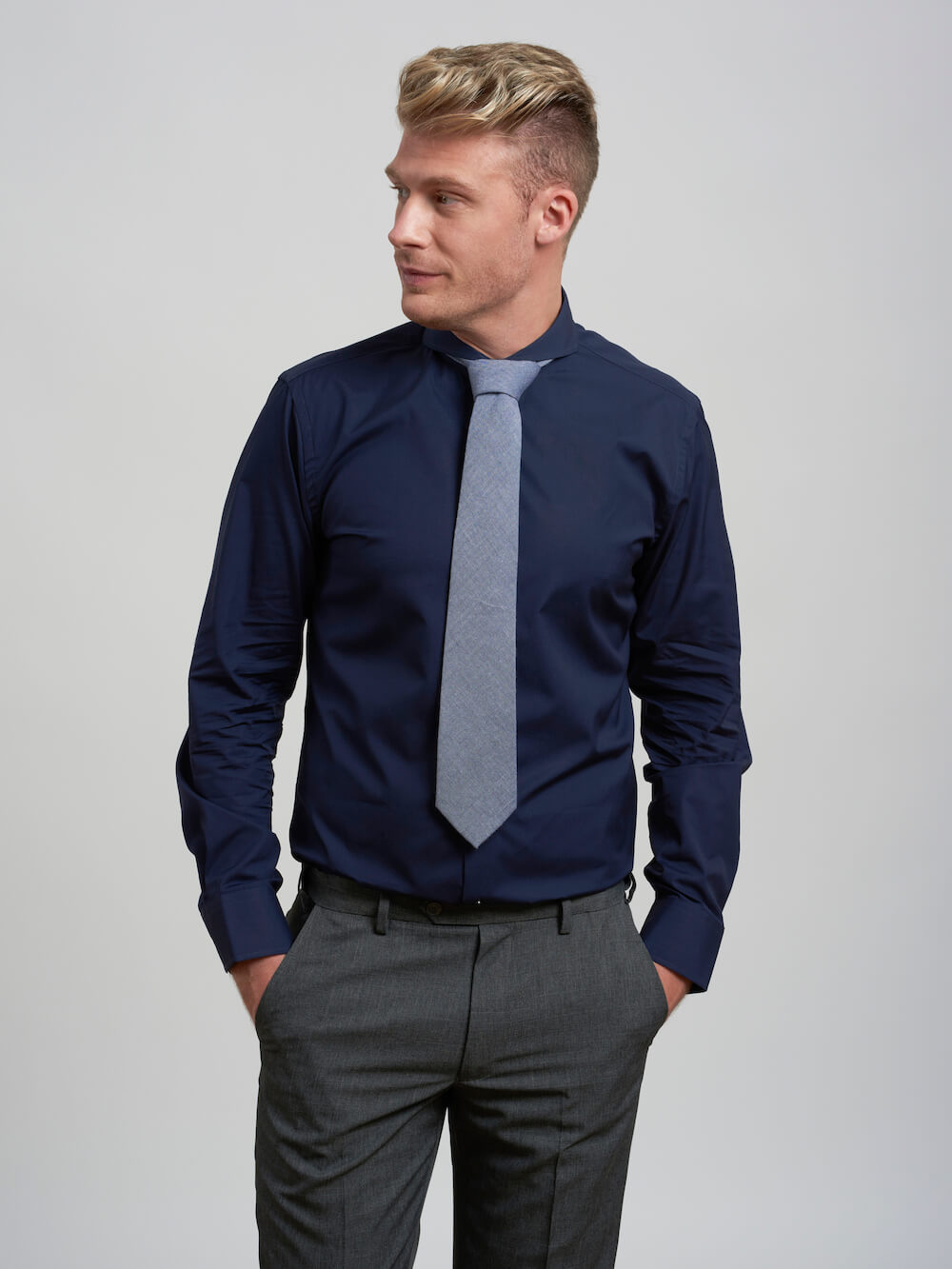 The Navy Stretch Cotton | Product - Eph Apparel
